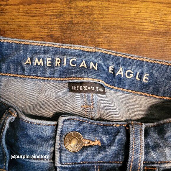 American Eagle Jeans 2 S Dream Jegging Super Hi Rise Tummy Control Medium Light - Picture 4 of 14